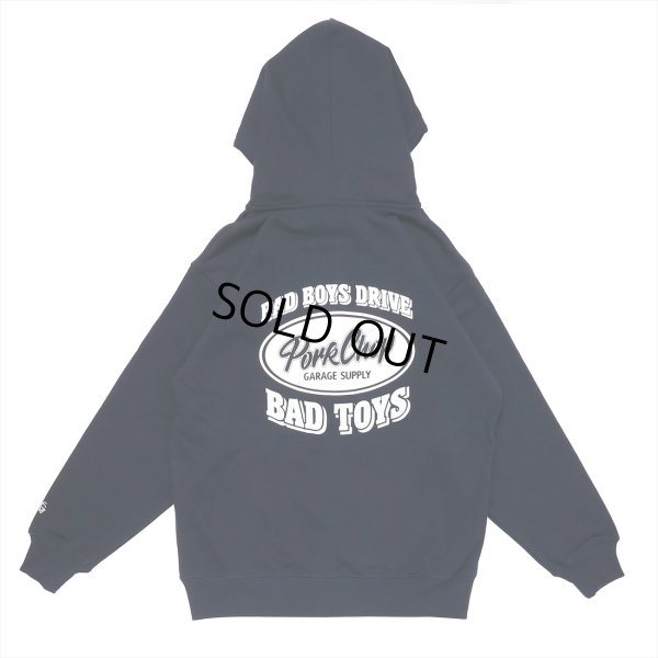 画像1: PORKCHOP/BAD TOYS ZIP UP HOODIE（NAVY）［ジップアップフーディー-23春夏］