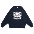 画像1: PORKCHOP/BAD TOYS SWEAT（NAVY）［クルーネックスウェット-23春夏］ (1)