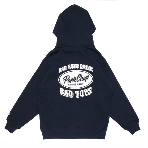 他の写真1: PORKCHOP/BAD TOYS ZIP UP HOODIE（NAVY）［ジップアップフーディー-23春夏］