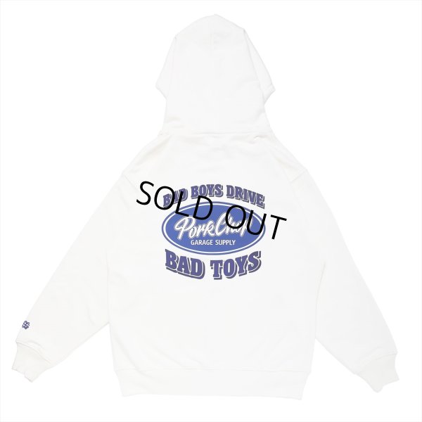 画像1: PORKCHOP/BAD TOYS ZIP UP HOODIE（OFF WHITE）［ジップアップフーディー-23春夏］