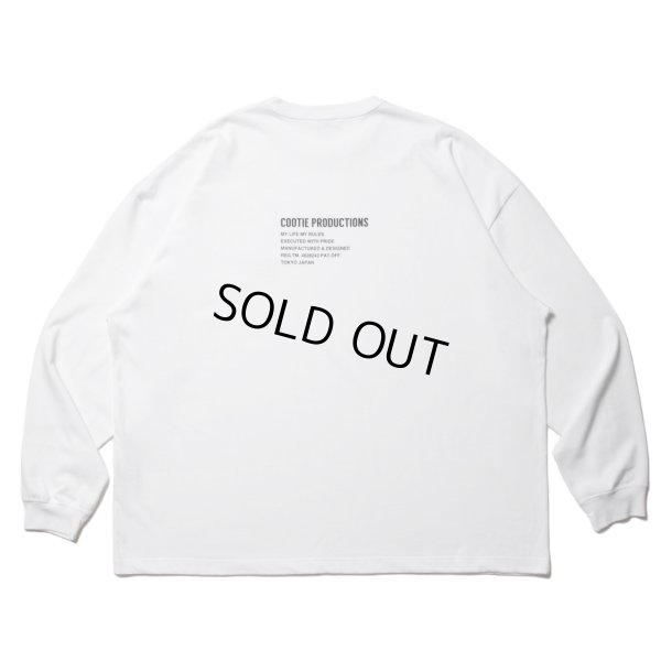 画像2: COOTIE PRODUCTIONS/C/R Smooth Jersey L/S Tee（White）［スムースジャージ長袖T-23春夏］