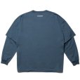 画像2: COOTIE PRODUCTIONS/Supima Oversized Cellie L/S Tee（Smoke Navy）［スーピマオーバーサイズセリー長袖T-23春夏］ (2)