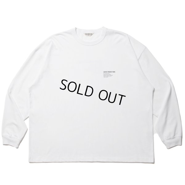 画像1: COOTIE PRODUCTIONS/C/R Smooth Jersey L/S Tee（White）［スムースジャージ長袖T-23春夏］