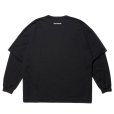 画像2: COOTIE PRODUCTIONS/Supima Oversized Cellie L/S Tee（Black）［スーピマオーバーサイズセリー長袖T-23春夏］ (2)