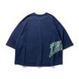 画像2: 【40%OFF】TIGHTBOOTH/ACID LOGO 3/4 SLEEVE T-SHIRT（Navy）［7分袖T-23春夏］ (2)