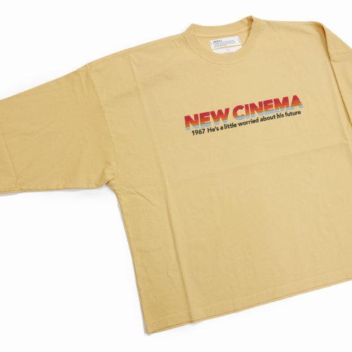 他の写真2: DAIRIKU/"NEW CINEMA" Tee（Mustard Yellow）［刺繍長袖T-23春夏］