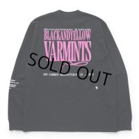 RATS/VARMINTS POCKET LS TEE（BLACK）［プリント長袖T-23春夏］