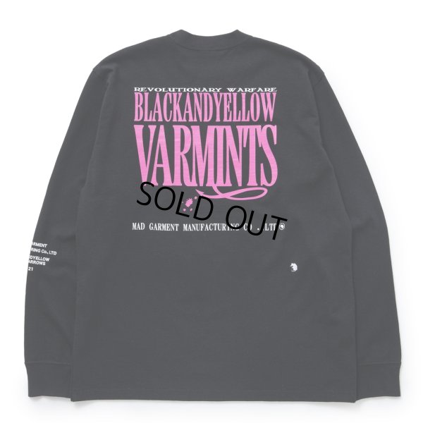 画像1: RATS/VARMINTS POCKET LS TEE（BLACK）［プリント長袖T-23春夏］