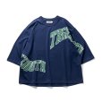 画像1: TIGHTBOOTH/ACID LOGO 3/4 SLEEVE T-SHIRT（Navy） 【30%OFF】［7分袖T-23春夏］ (1)