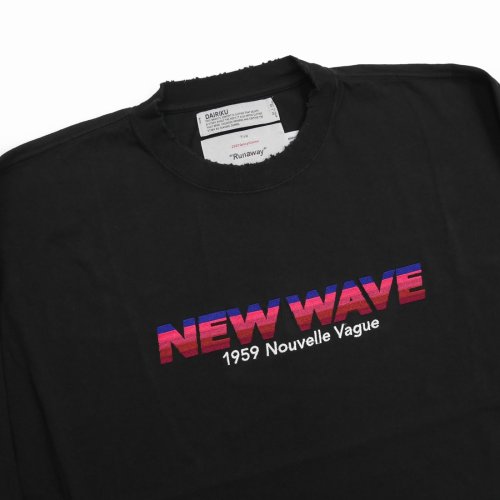 他の写真3: DAIRIKU/"NEW WAVE" Tee（Black）［刺繍長袖T-23春夏］