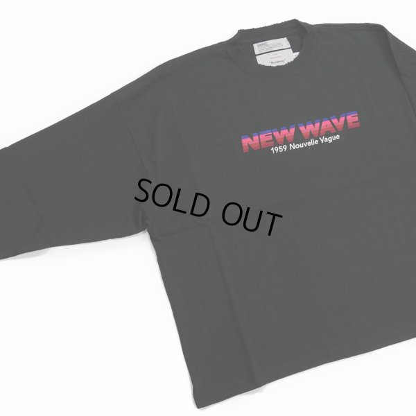 画像2: DAIRIKU/"NEW WAVE" Tee（Black）［刺繍長袖T-23春夏］