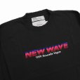 画像3: DAIRIKU/"NEW WAVE" Tee（Black）［刺繍長袖T-23春夏］ (3)