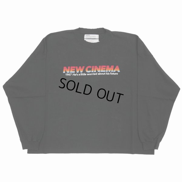 画像1: DAIRIKU/"NEW CINEMA" Tee（Black）［刺繍長袖T-23春夏］