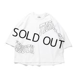 TIGHTBOOTH/ACID LOGO 3/4 SLEEVE T-SHIRT（White） 【40%OFF】［7分袖T-23春夏］