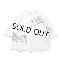 TIGHTBOOTH/ACID LOGO 3/4 SLEEVE T-SHIRT（White） 【40%OFF】［7分袖T-23春夏］