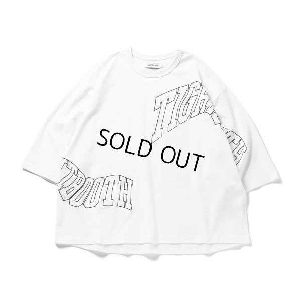 画像1: TIGHTBOOTH/ACID LOGO 3/4 SLEEVE T-SHIRT（White） 【40%OFF】［7分袖T-23春夏］