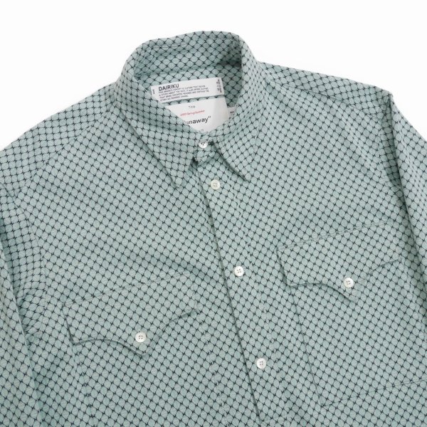 画像4: DAIRIKU/Jersey Knit Pullover Shirt（Youth Blue） 【40%OFF】［ジャージニットプルオーバーシャツ-23春夏］