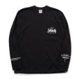 画像1: RATS/SOLIDARITY POCKET LS TEE（BLACK）［プリント長袖T-23春夏］ (1)