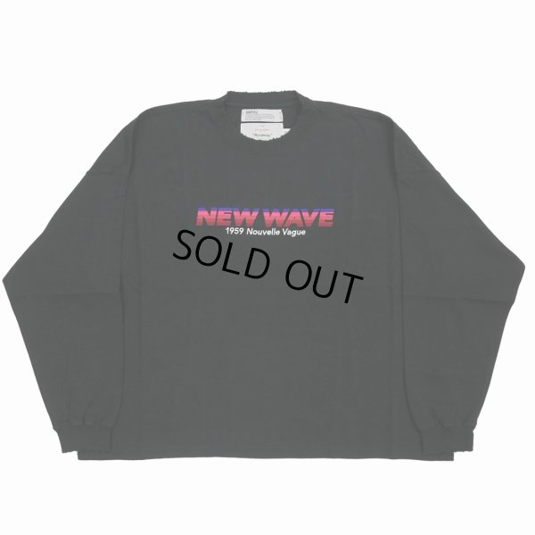 画像1: DAIRIKU/"NEW WAVE" Tee（Black）［刺繍長袖T-23春夏］