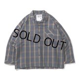 TIGHTBOOTH/PLAID ROLL UP SHIRT（Navy）［ロールアップシャツ-23春夏］