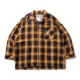 画像1: TIGHTBOOTH/PLAID ROLL UP SHIRT（Mustard）［ロールアップシャツ-23春夏］ (1)