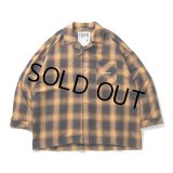 TIGHTBOOTH/PLAID ROLL UP SHIRT（Mustard）［ロールアップシャツ-23春夏］