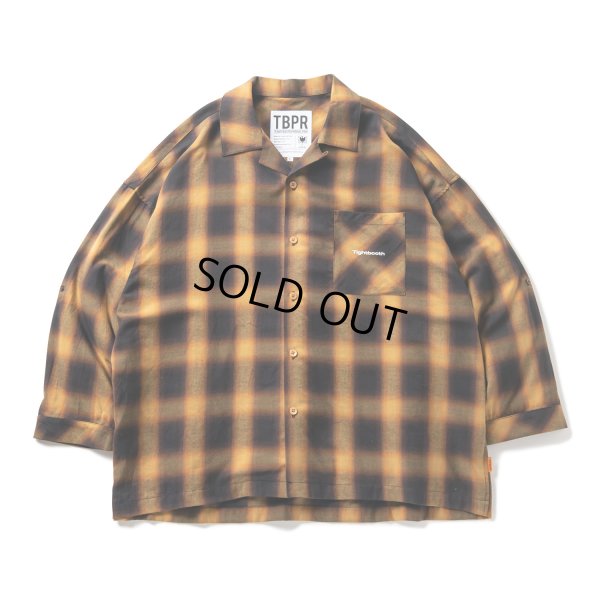 画像1: TIGHTBOOTH/PLAID ROLL UP SHIRT（Mustard）［ロールアップシャツ-23春夏］