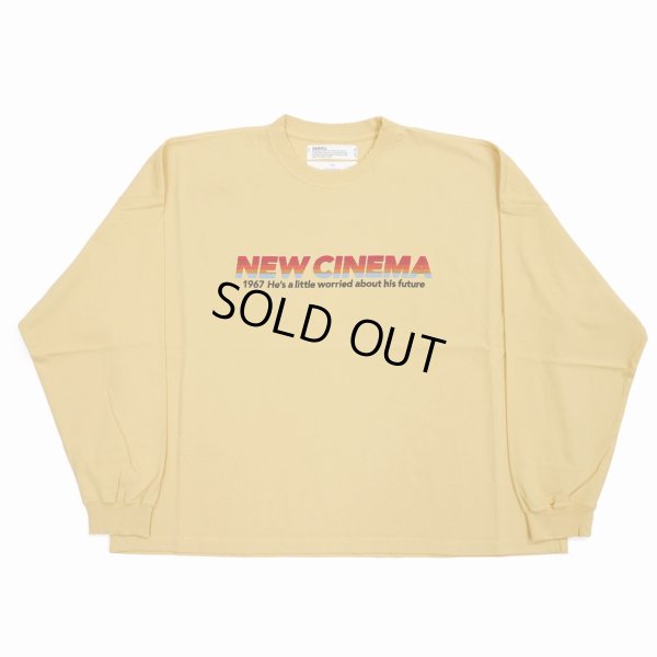 画像1: DAIRIKU/"NEW CINEMA" Tee（Mustard Yellow）［刺繍長袖T-23春夏］