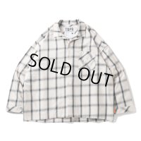TIGHTBOOTH/PLAID ROLL UP SHIRT（White）［ロールアップシャツ-23春夏］