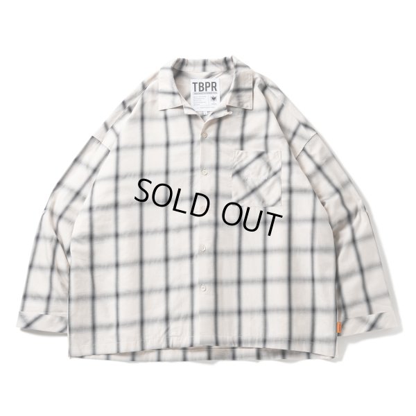 画像1: TIGHTBOOTH/PLAID ROLL UP SHIRT（White）［ロールアップシャツ-23春夏］