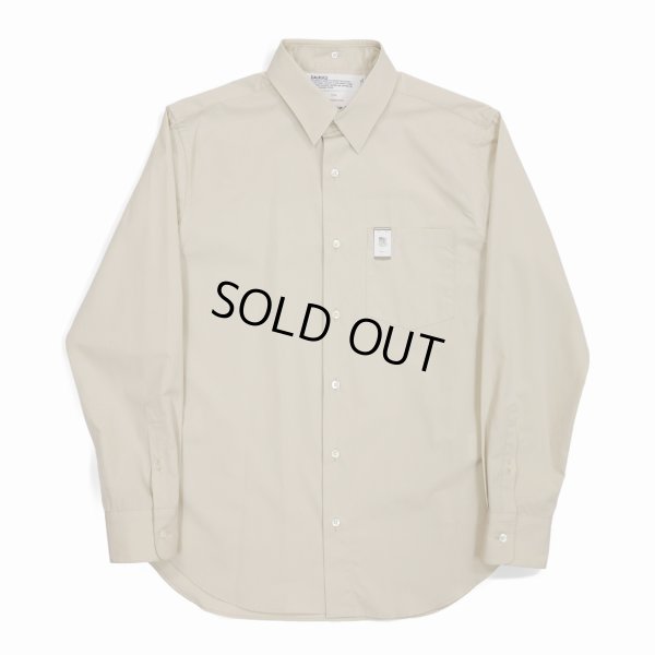 画像1: DAIRIKU/"The cincinnati kid" L-S Dress Shirt（Beige） 【40%OFF】［ドレスシャツwithマネークリップ-23春夏］