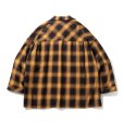 画像2: TIGHTBOOTH/PLAID ROLL UP SHIRT（Mustard）［ロールアップシャツ-23春夏］ (2)