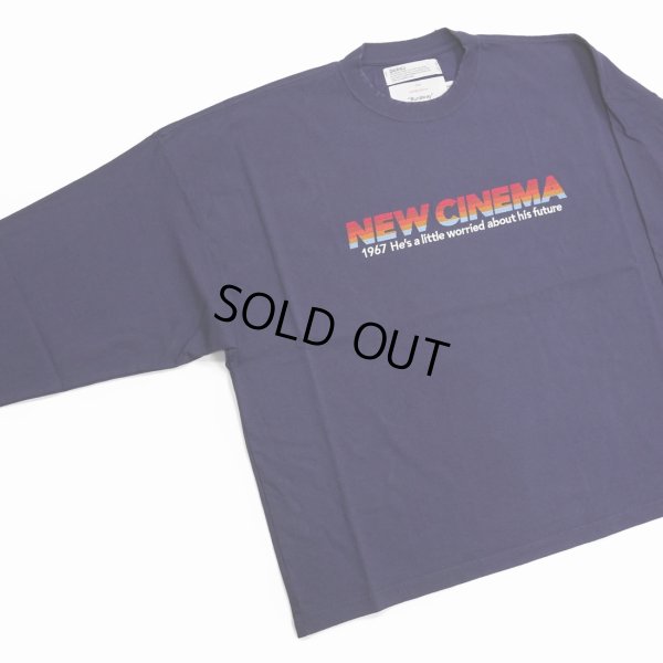 画像2: DAIRIKU/"NEW CINEMA" Tee（Purple）［刺繍長袖T-23春夏］
