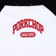 画像4: PORKCHOP/COLLEGE RAGLAN L/S TEE（WHITE/BLACK）［ラグラン長袖T-23春夏］