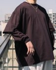 画像4: COOTIE PRODUCTIONS/Supima Oversized Cellie L/S Tee（Brown）［スーピマオーバーサイズセリー長袖T-23春夏］ (4)