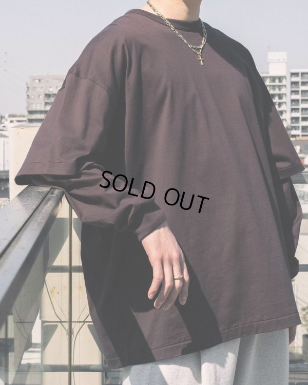 画像4: COOTIE PRODUCTIONS/Supima Oversized Cellie L/S Tee（Brown）［スーピマオーバーサイズセリー長袖T-23春夏］