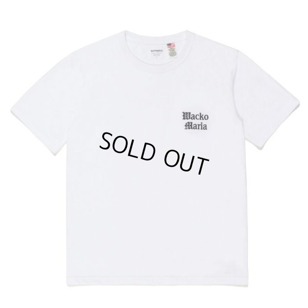 画像1: WACKO MARIA/US FABRIC T-SHIRT（WHITE）［刺繍T-23春夏］