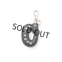 CALEE/Studs leather logo & hotel key ring -Type A-（Black/A）［スタッズレザーキーリング-23春夏］