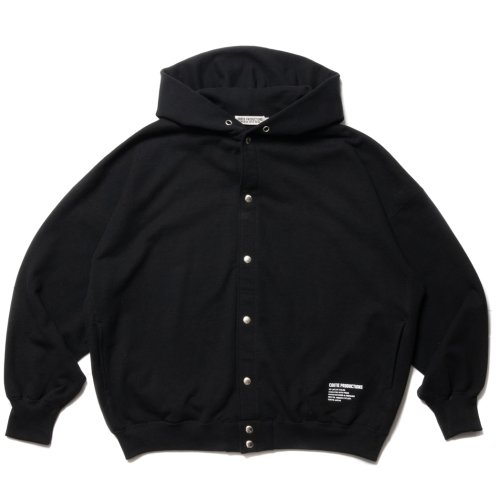 他の写真1: COOTIE PRODUCTIONS/Open End Yarn Plain Sweat Snap Hoodie（Black）［スウェットスナップフーディー-23春夏］