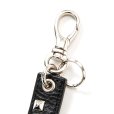 画像2: CALEE/Studs leather logo & hotel key ring -Type B-（Black/B）［スタッズレザーキーリング-23春夏］ (2)