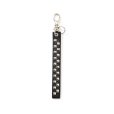 画像1: CALEE/Studs leather logo & hotel key ring -Type B-（Black/B）［スタッズレザーキーリング-23春夏］ (1)