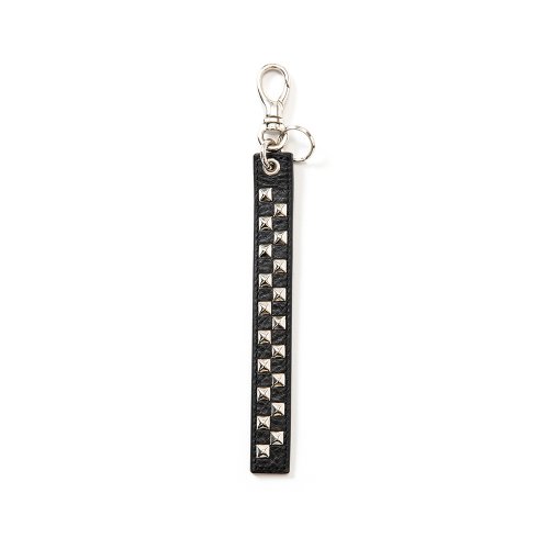 他の写真1: CALEE/Studs leather logo & hotel key ring -Type B-（Black/B）［スタッズレザーキーリング-23春夏］