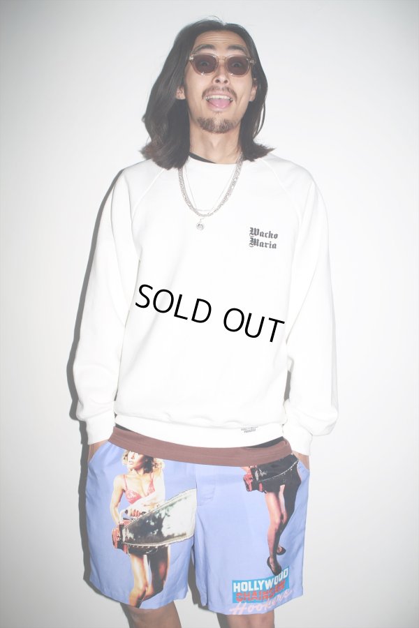 画像2: WACKO MARIA/HEAVY WEIGHT SWEAT SHIRT（WHITE）［クルーネックスウェット-23春夏］