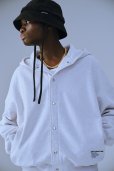 画像4: COOTIE PRODUCTIONS/Open End Yarn Plain Sweat Snap Hoodie（Oatmeal）［スウェットスナップフーディー-23春夏］ (4)