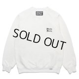 WACKO MARIA/HEAVY WEIGHT SWEAT SHIRT（WHITE）［クルーネックスウェット-23春夏］