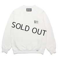 WACKO MARIA/HEAVY WEIGHT SWEAT SHIRT（WHITE）［クルーネックスウェット-23春夏］