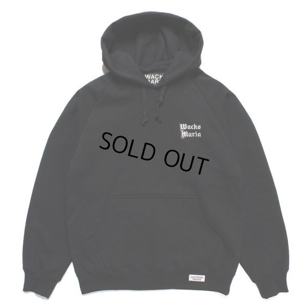 画像1: WACKO MARIA/HEAVY WEIGHT HOODED SWEAT SHIRT（BLACK）［プルオーバーパーカー-23春夏］