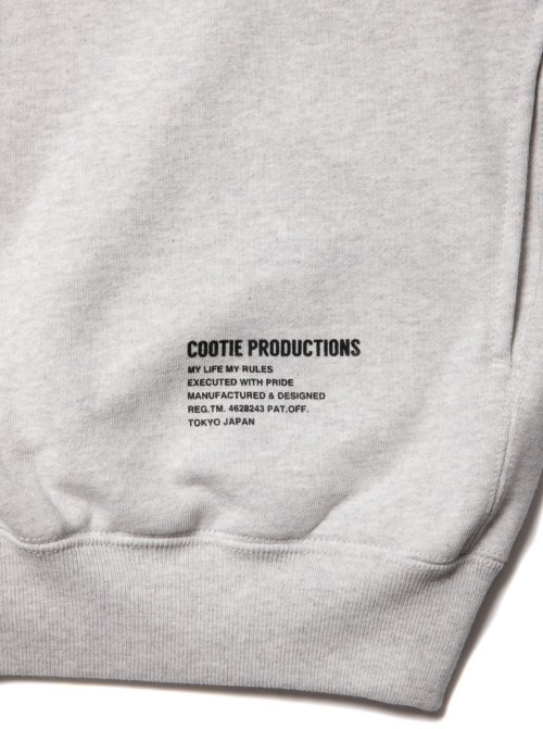 他の写真2: COOTIE PRODUCTIONS/Open End Yarn Plain Sweat Snap Hoodie（Oatmeal）［スウェットスナップフーディー-23春夏］