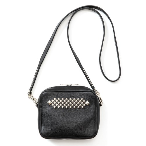 他の写真1: CALEE/Studs leather shoulder pouch（Black）［スタッズレザーショルダーポーチ-23春夏］