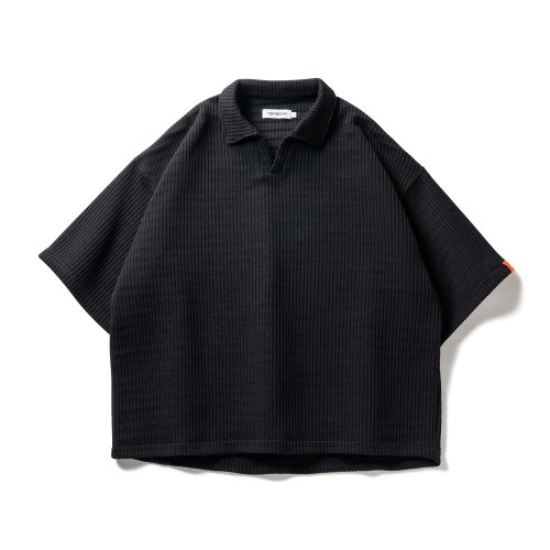 他の写真1: TIGHTBOOTH/MYSTERY GAUGE OPEN POLO（Black）［オープンカラーポロ-23春夏］